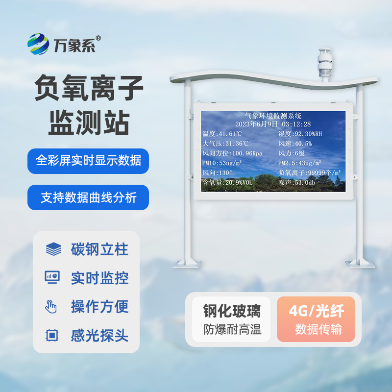 全彩屏一體化負(fù)氧離子監(jiān)測(cè)站