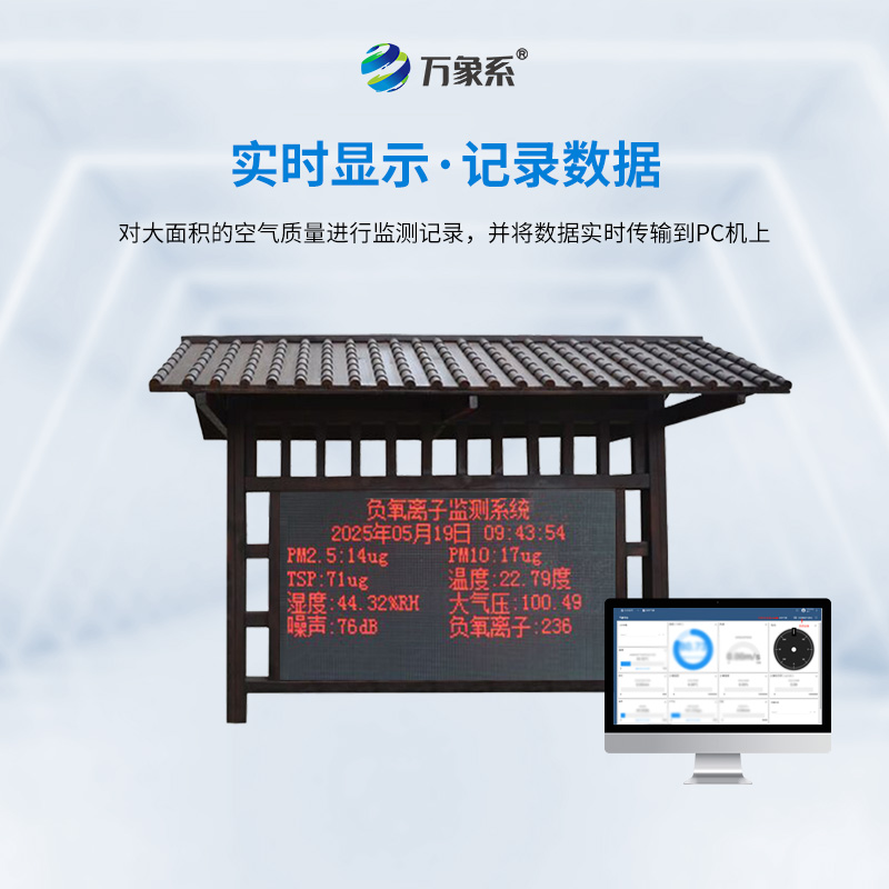 公園景區(qū)負(fù)氧離子監(jiān)測(cè)系統(tǒng)